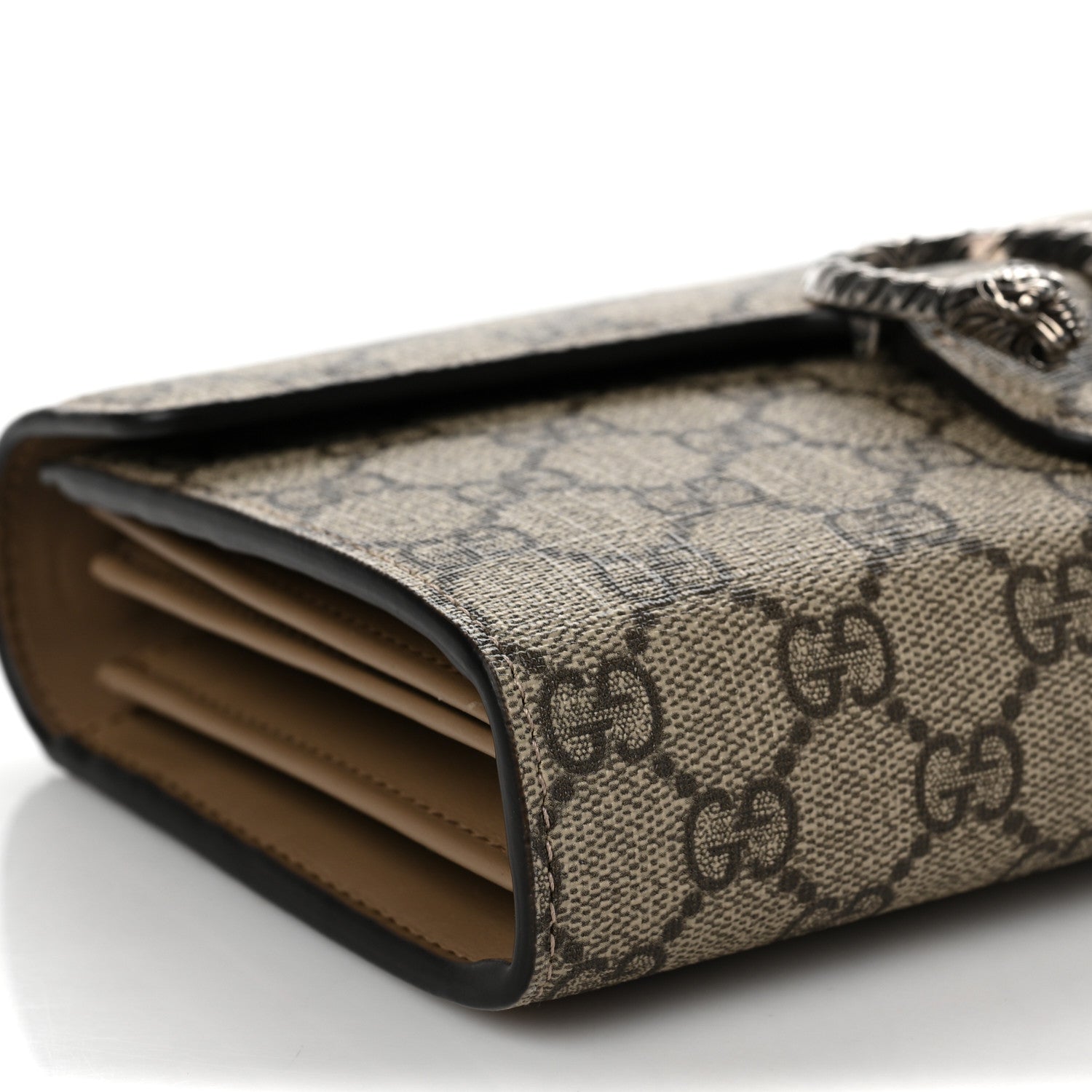 Gucci GG Supreme Monogram Mini Dionysus Chain Wallet Beige Taupe 6 of 7