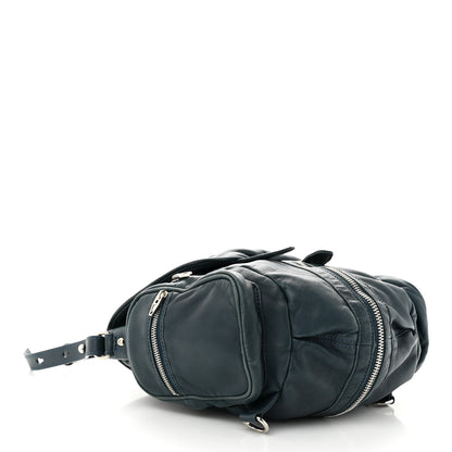 Alexander Wang Lambskin Mini Marti Backpack Petrol Rhodium Hardware 4 of 9