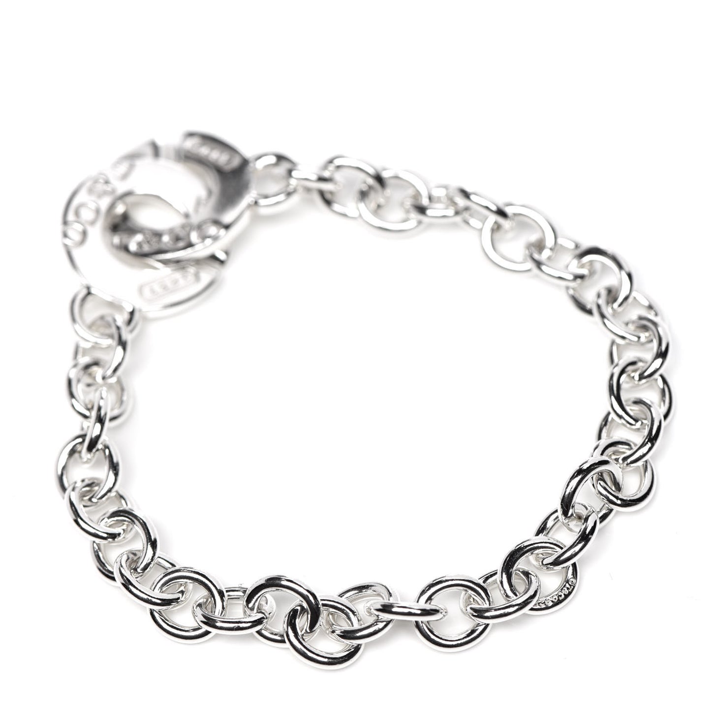 Sterling Silver 1837 Circle Clasp Bracelet