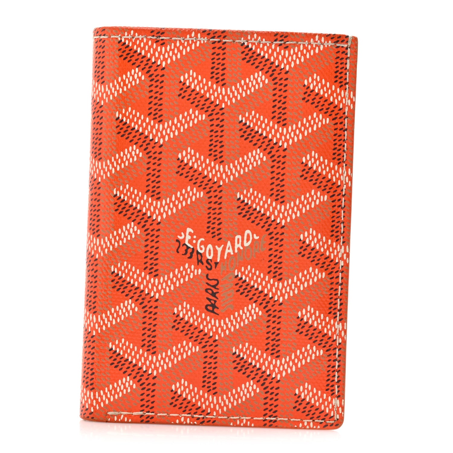 Goyard Goyardine Saint Pierre Card Holder Orange 1 of 9