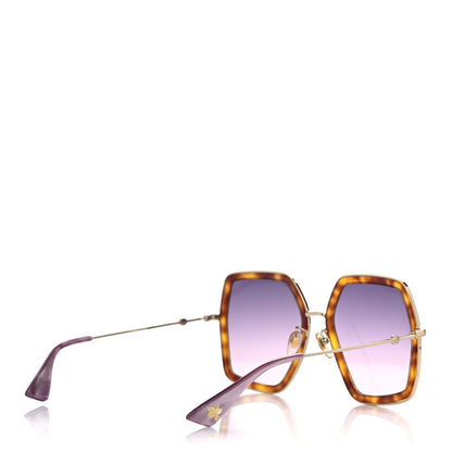 Gucci Acetate Oversize Square Frame GG0106S Sunglasses Tortoise 4 of 8