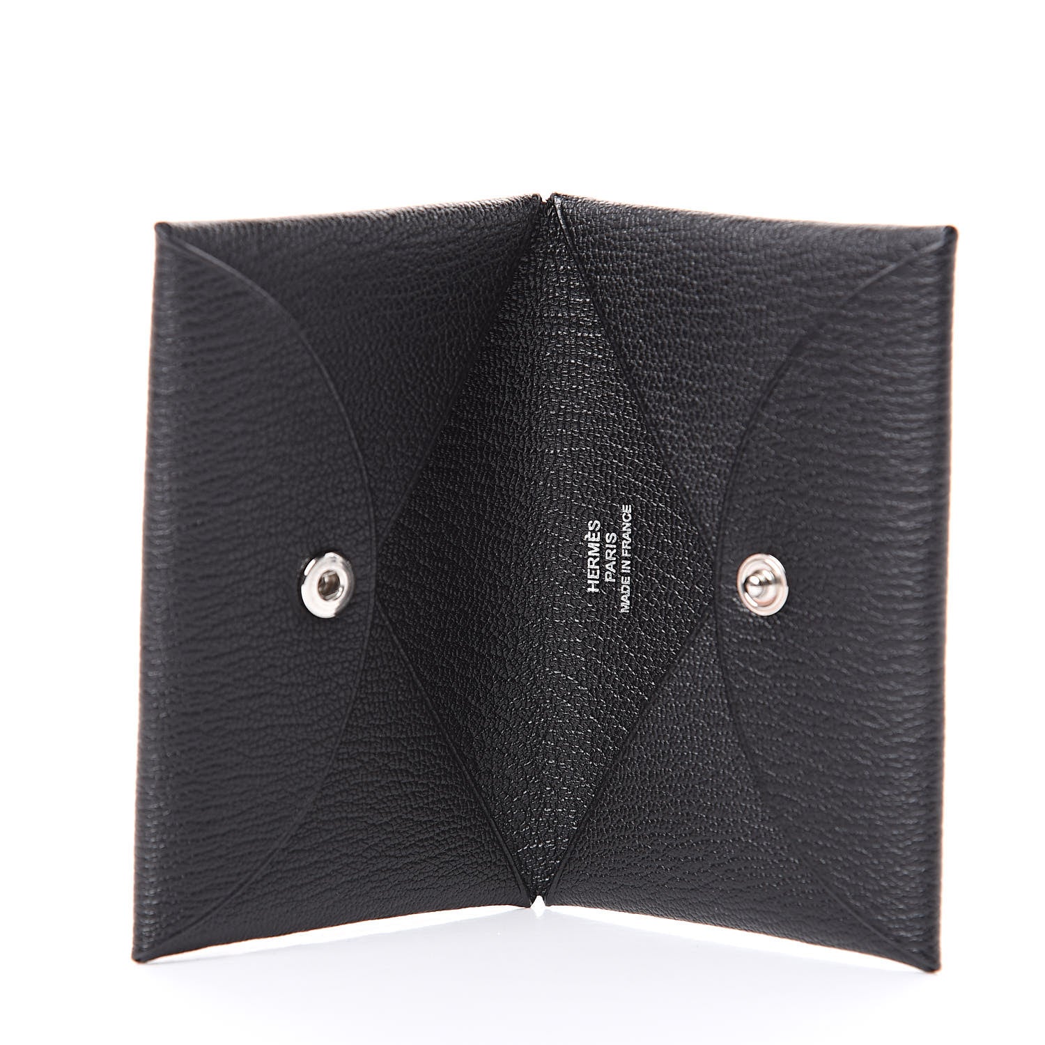 Hermes Chevre Mysore Calvi Card Case Black 500136 – FASHIONPHILE
