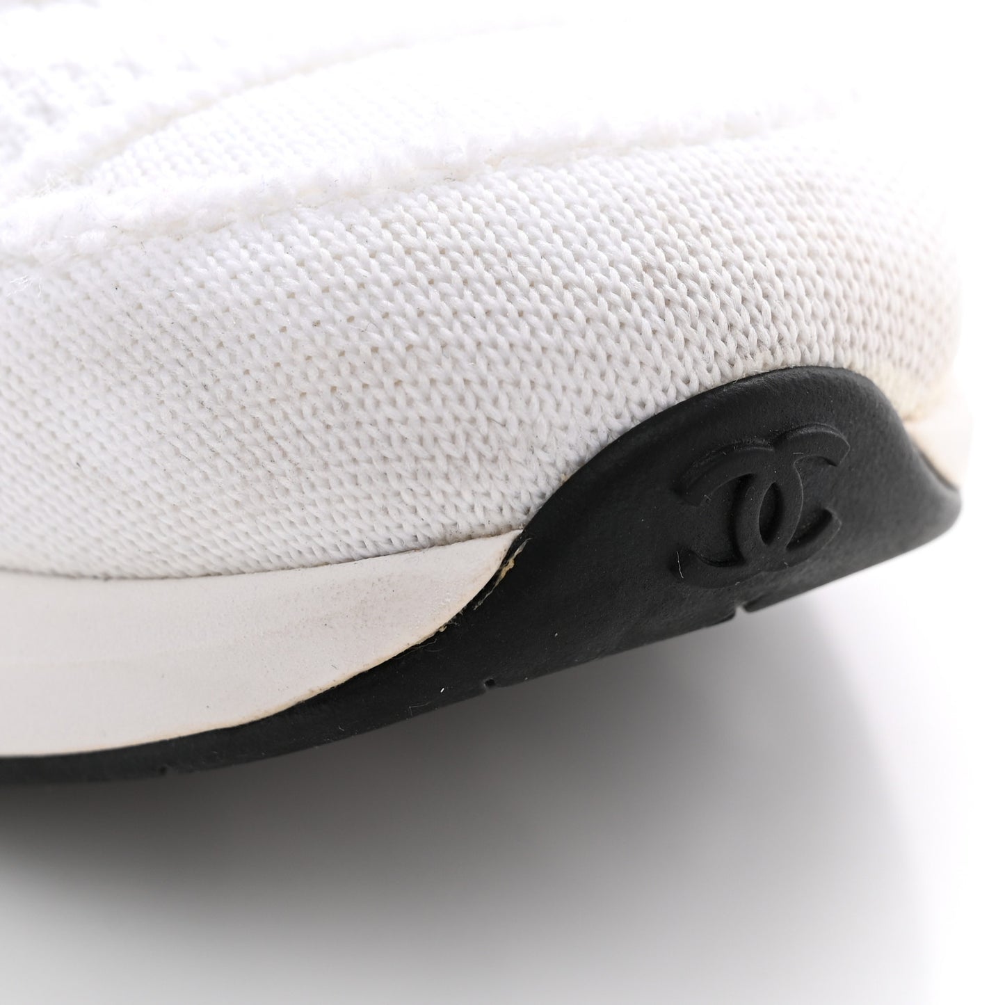 Fabric Logo Sneakers 39 White