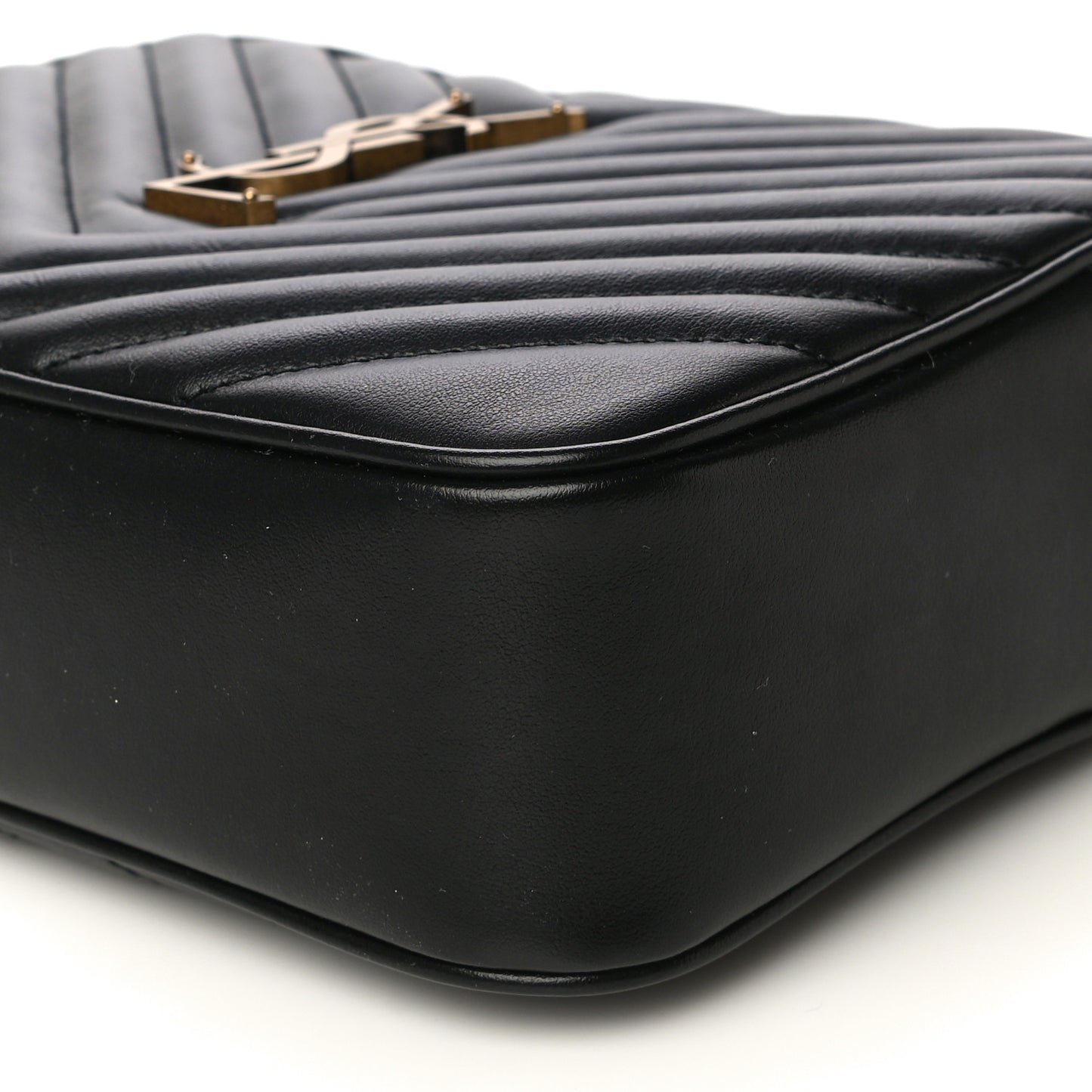 Calfskin Matelasse Monogram Lou Camera Bag Black