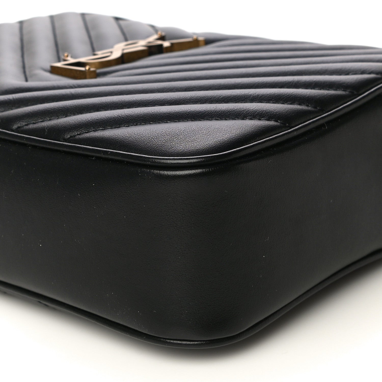 Saint Laurent Calfskin Matelasse Monogram Lou Camera Bag Black 9 of 10