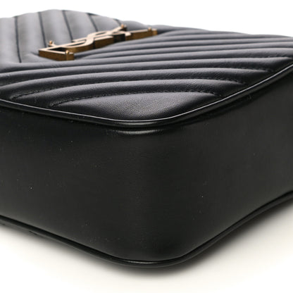 Saint Laurent Calfskin Matelasse Monogram Lou Camera Bag Black 9 of 10