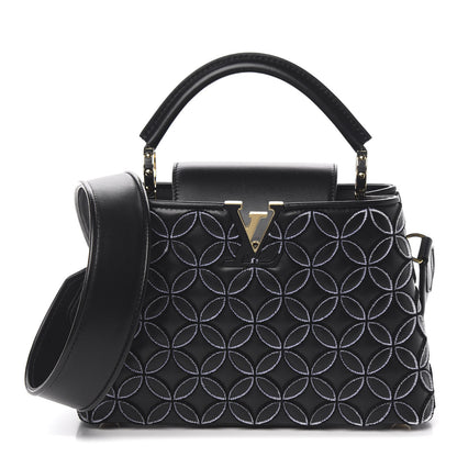 Louis Vuitton Tufted Lambskin Capucines BB Black 1 of 8