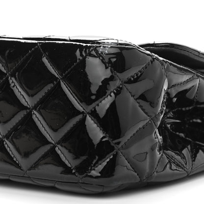 Chanel Patent Quilted Jumbo Double Flap Black 11 of 13
