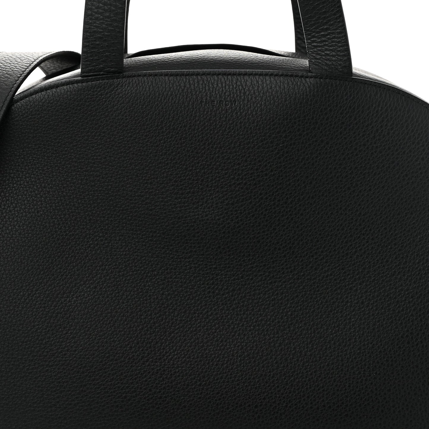 Grained Calfskin Bowling Bag Two Black