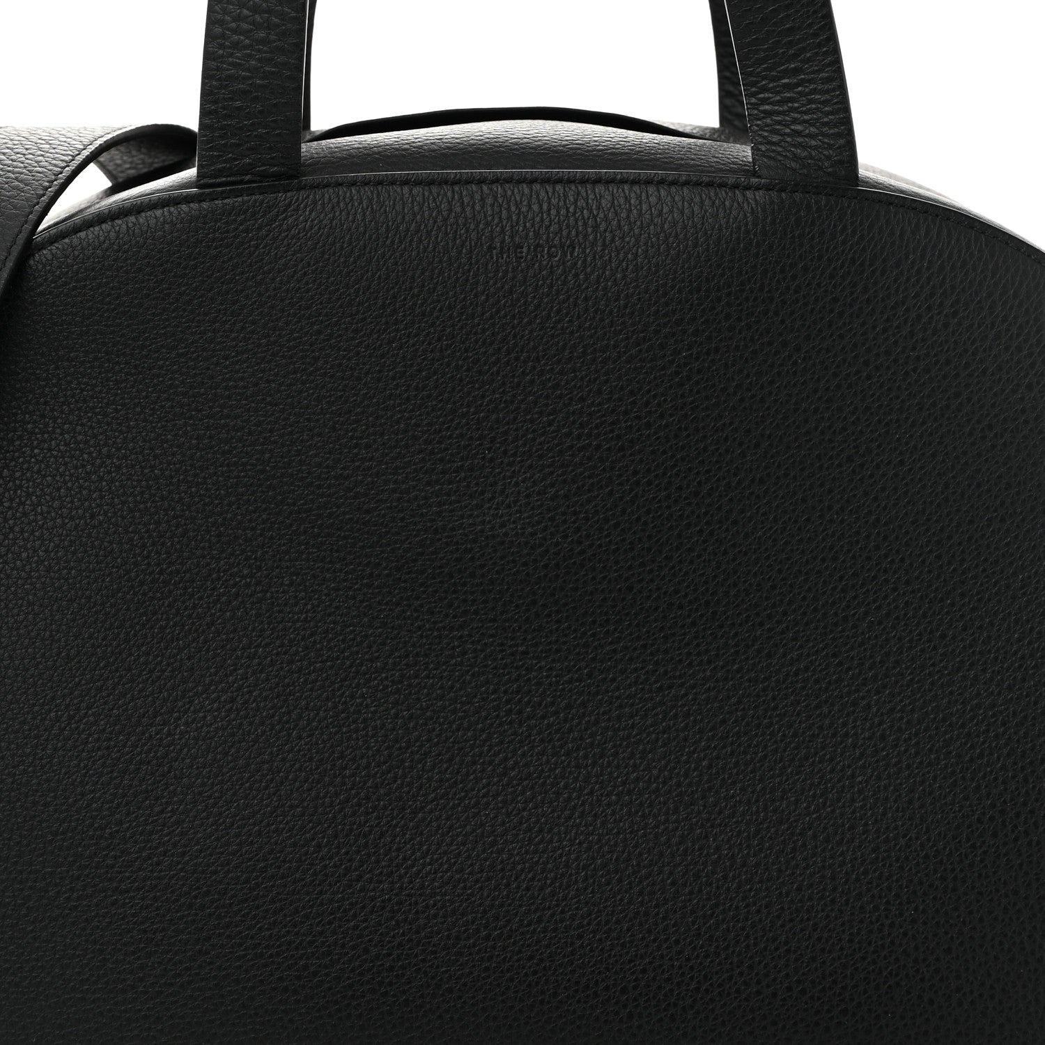 The Row Grained Calfskin Bowling Bag Two Black 7 of 9