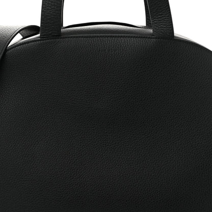 The Row Grained Calfskin Bowling Bag Two Black 7 of 9