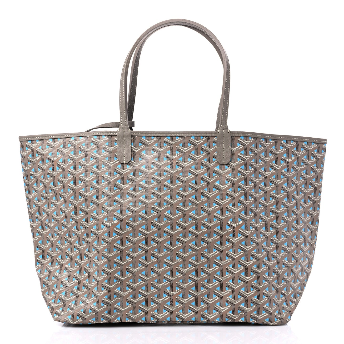 Goyardine Saint Louis Claire Voie PM Grege Turquoise