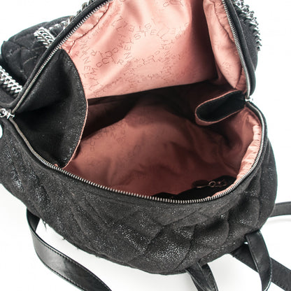 Stella McCartney Shaggy Deer Quilted Falabella Backpack Black 5 of 8