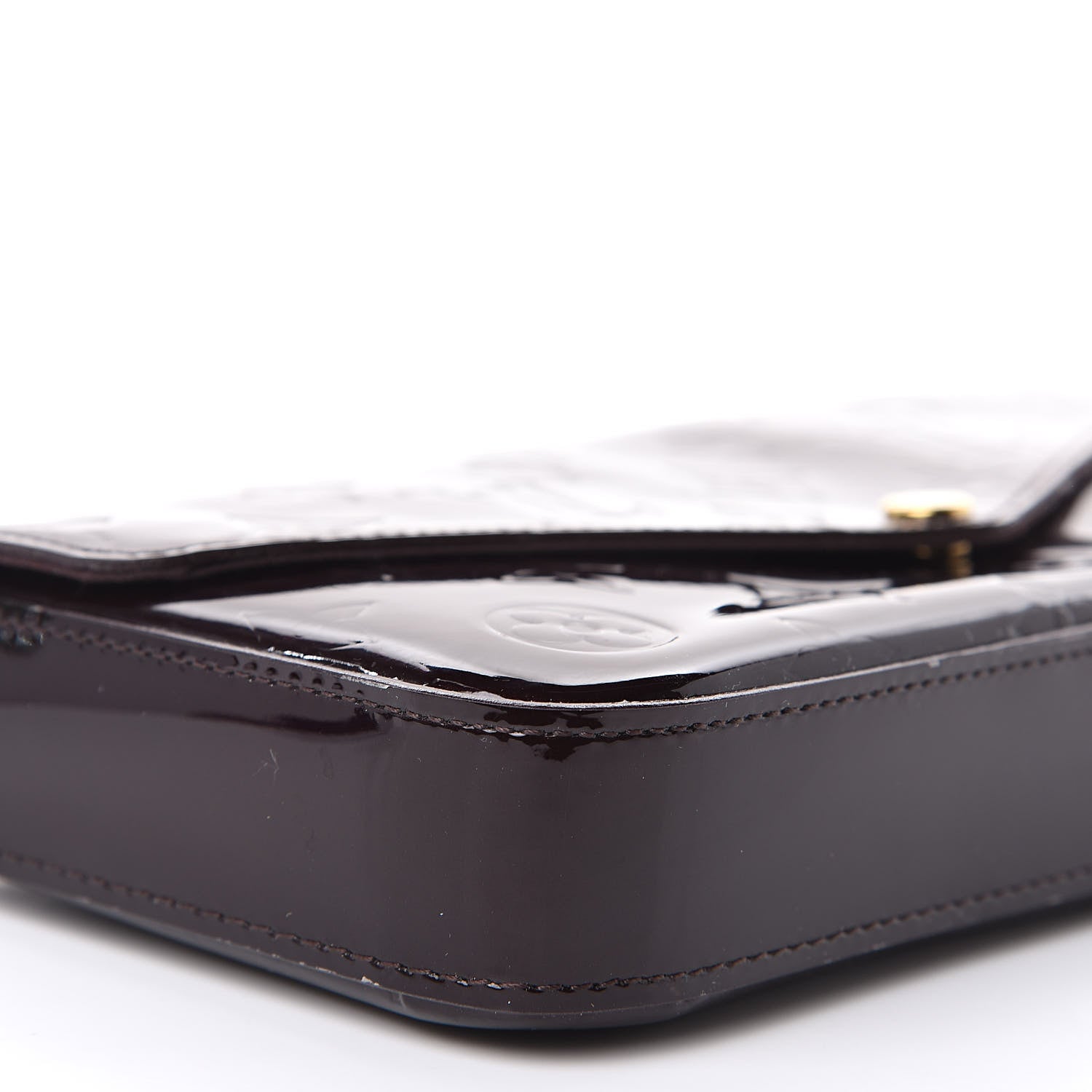 Louis Vuitton Vernis Pochette Felicie Chain Wallet Amarante 10 of 14