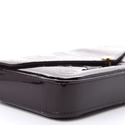 Louis Vuitton Vernis Pochette Felicie Chain Wallet Amarante 10 of 14