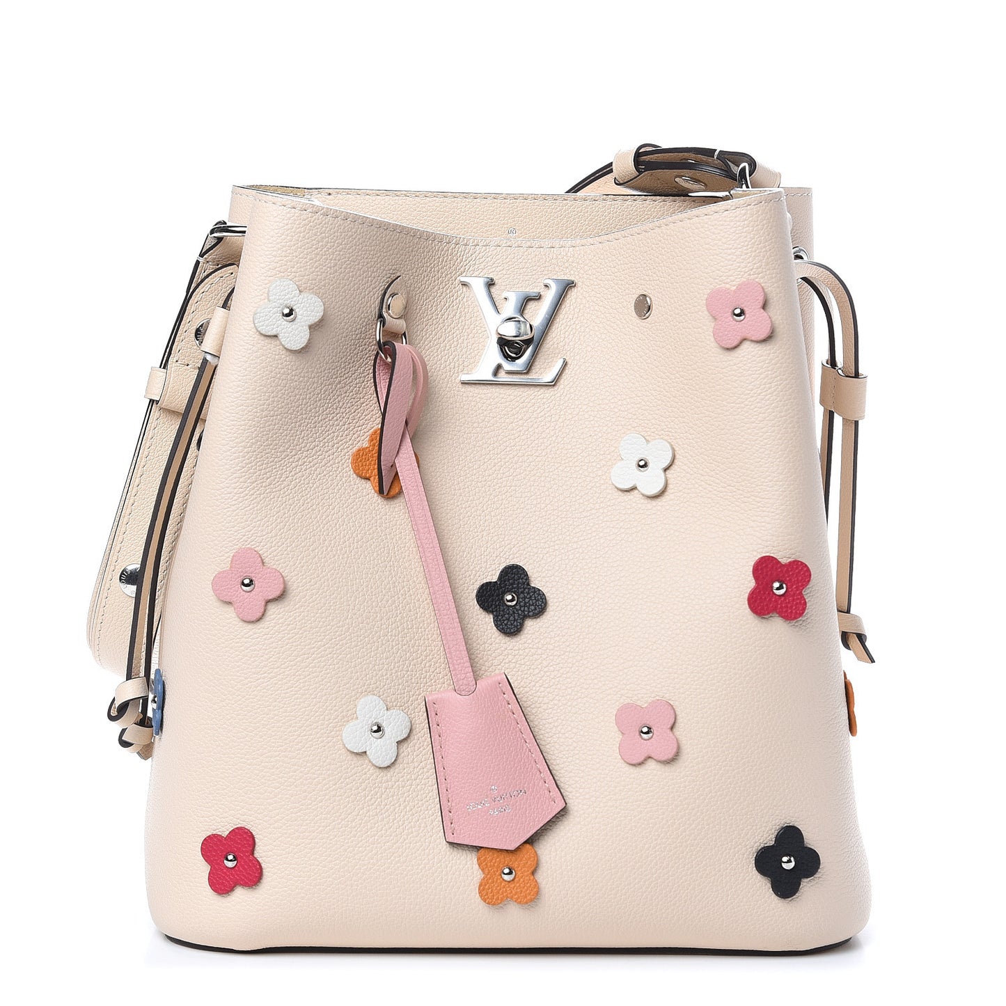 Calfskin Flowers Lockme Bucket Creme