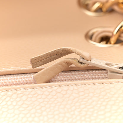 Chanel Caviar Quilted Jumbo Double Flap Beige 13 of 13