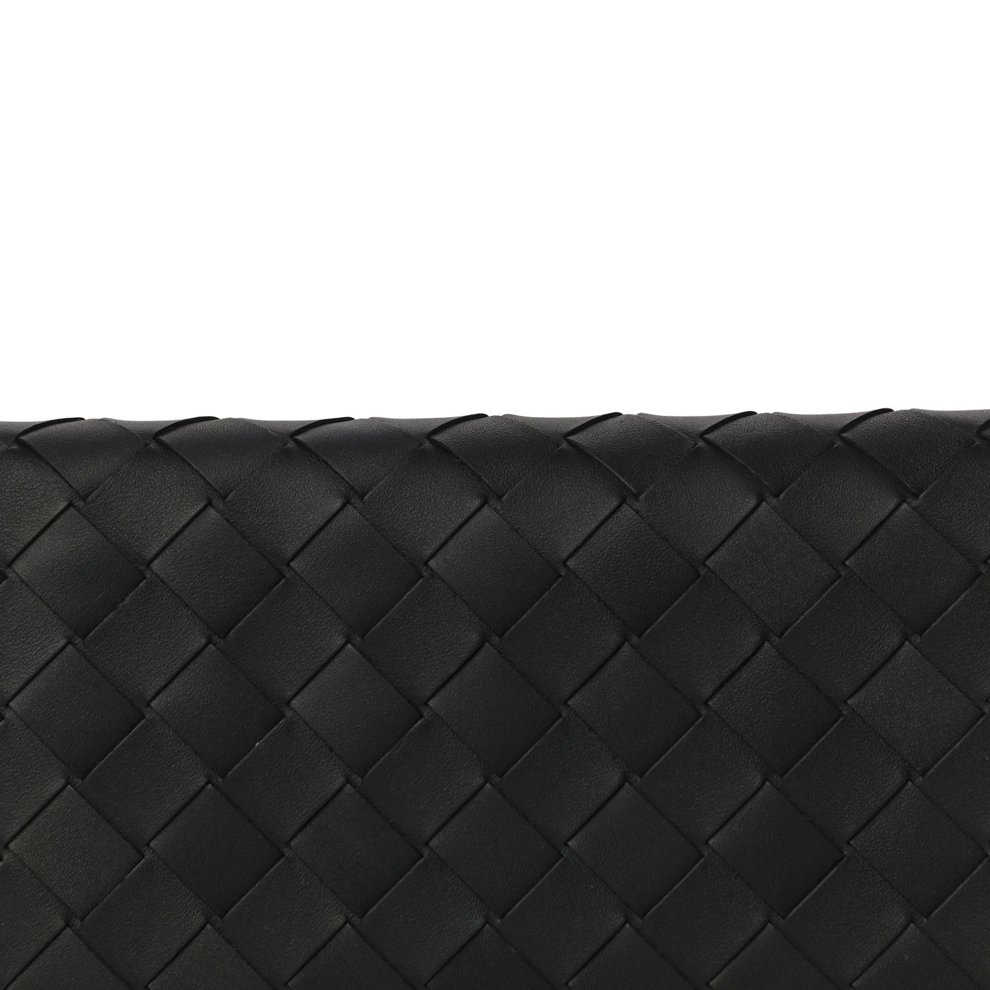 Nappa Intrecciato Long Wallet Black Grass