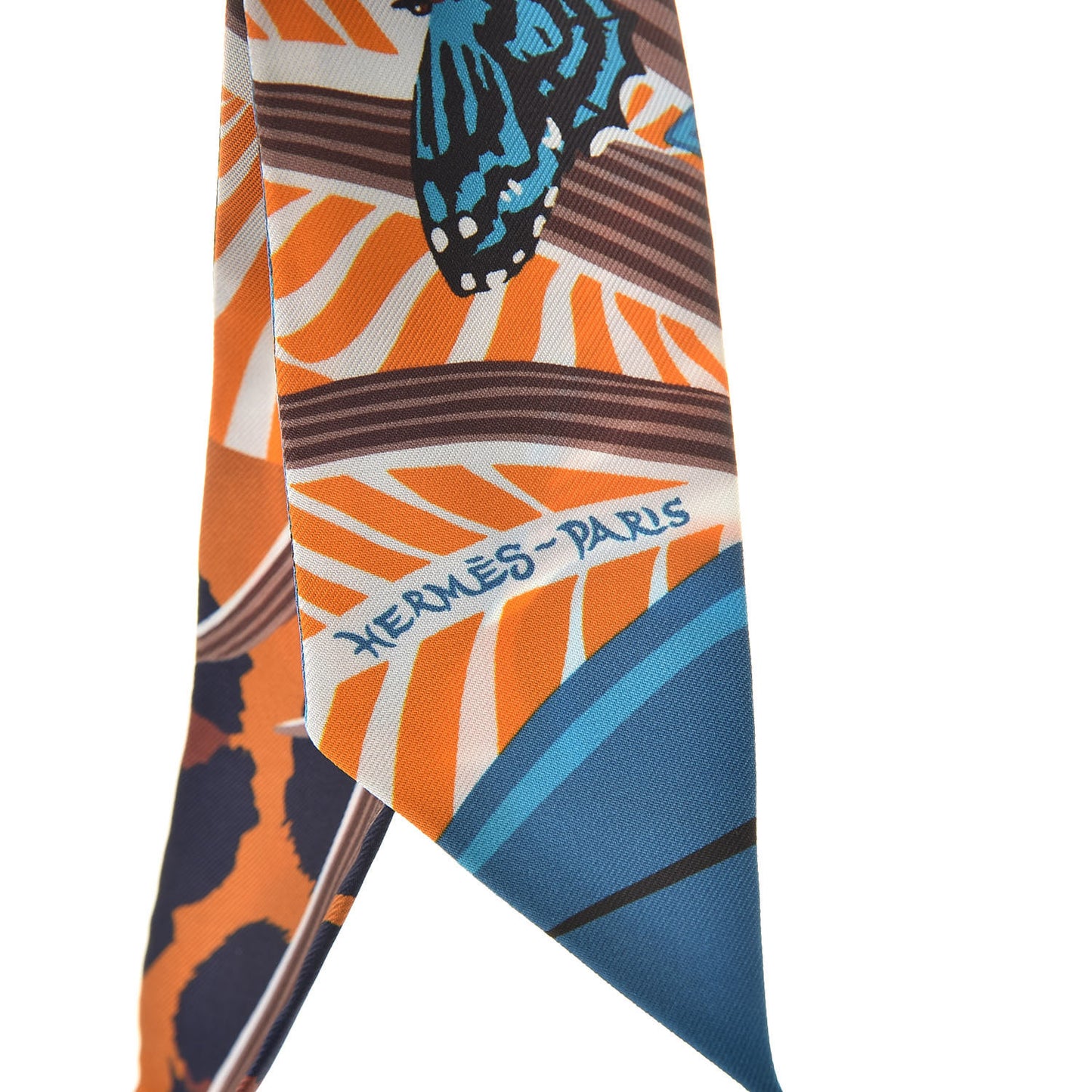 Silk Jaguar Quetzal Twilly Brun Bleu Orange