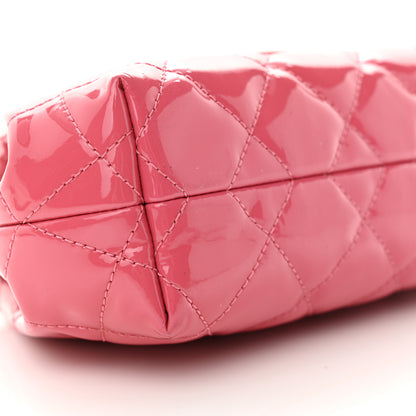 Chanel Patent Quilted Small Coco Shine Accordion Flap Pink 9 of 11