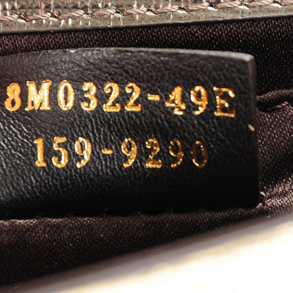 Fendi Vitello Mirror Elite Bi-Color Mini Rush Clutch Gold Grey 7 of 8