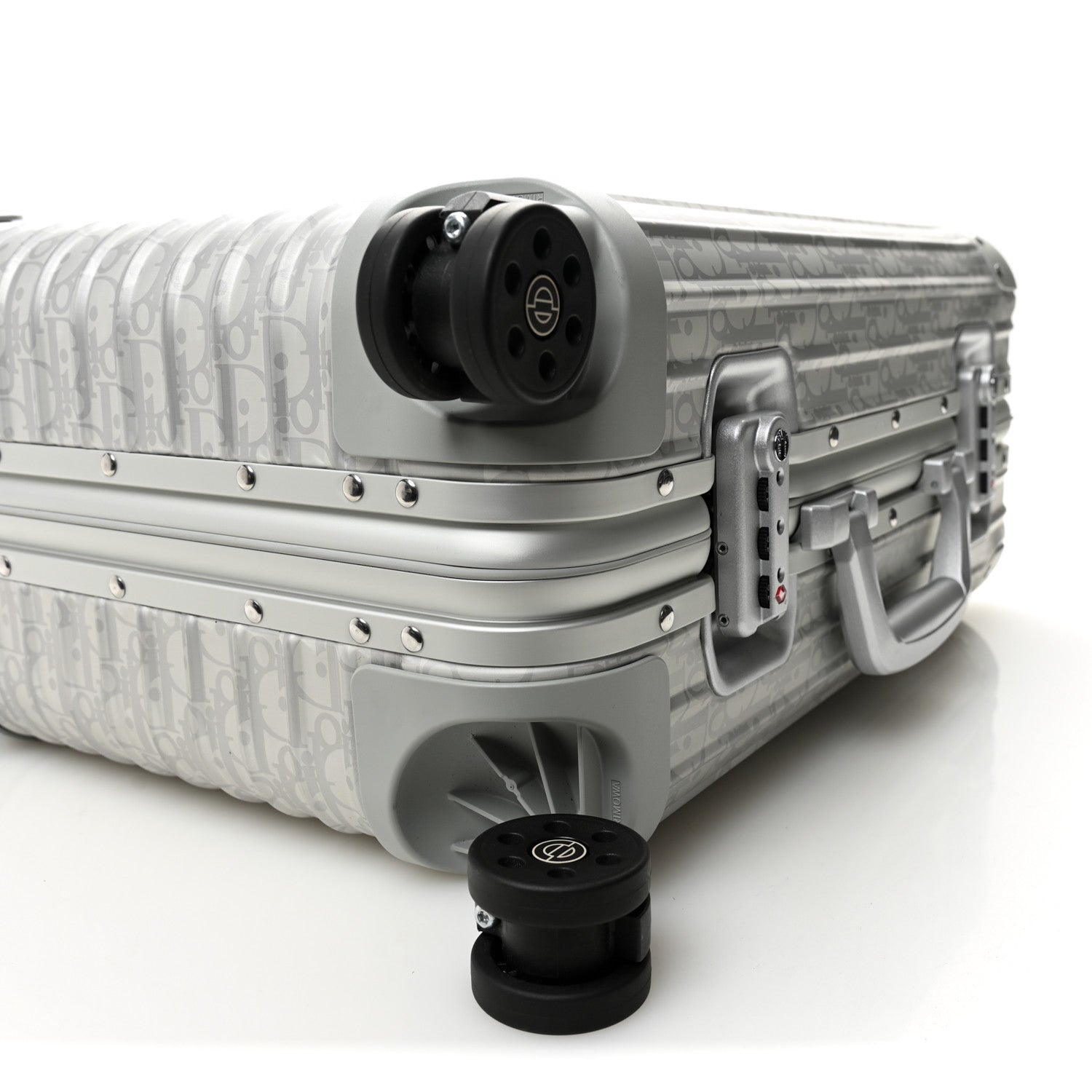 Christian Dior X RIMOWA Aluminum Gradient Cabin Luggage Silver 8 of 9