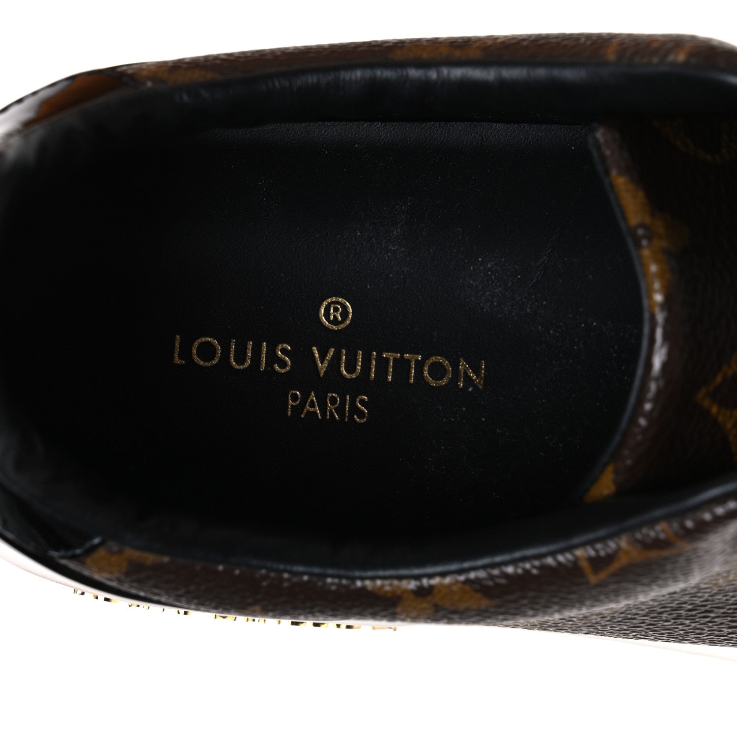 Louis Vuitton Patent Monogram Frontrow Sneakers 37 13 of 14