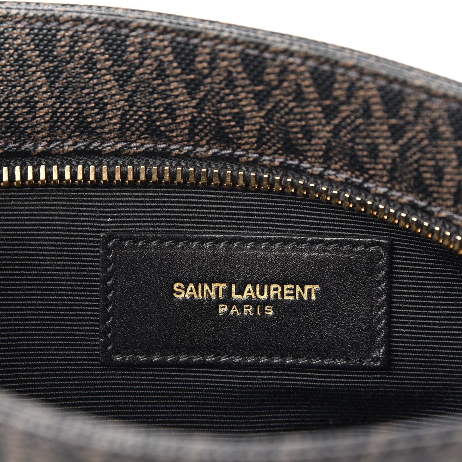 Saint Laurent Toile Classic Monogram Messenger Bag Black 6 of 7