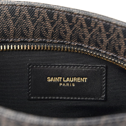 Saint Laurent Toile Classic Monogram Messenger Bag Black 6 of 7