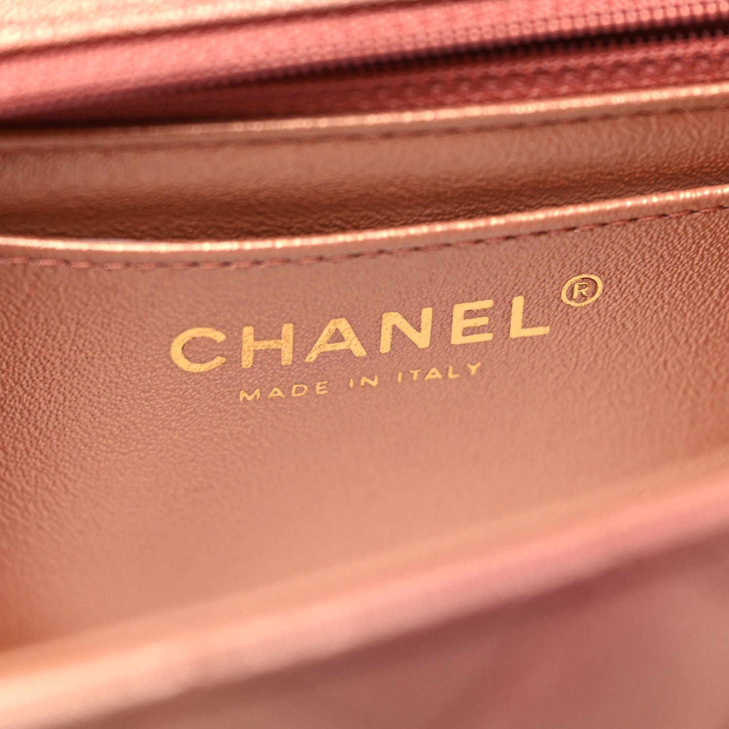 Chanel Metallic Lambskin Quilted Ombre Mini Rectangular Flap Pink 6 of 11