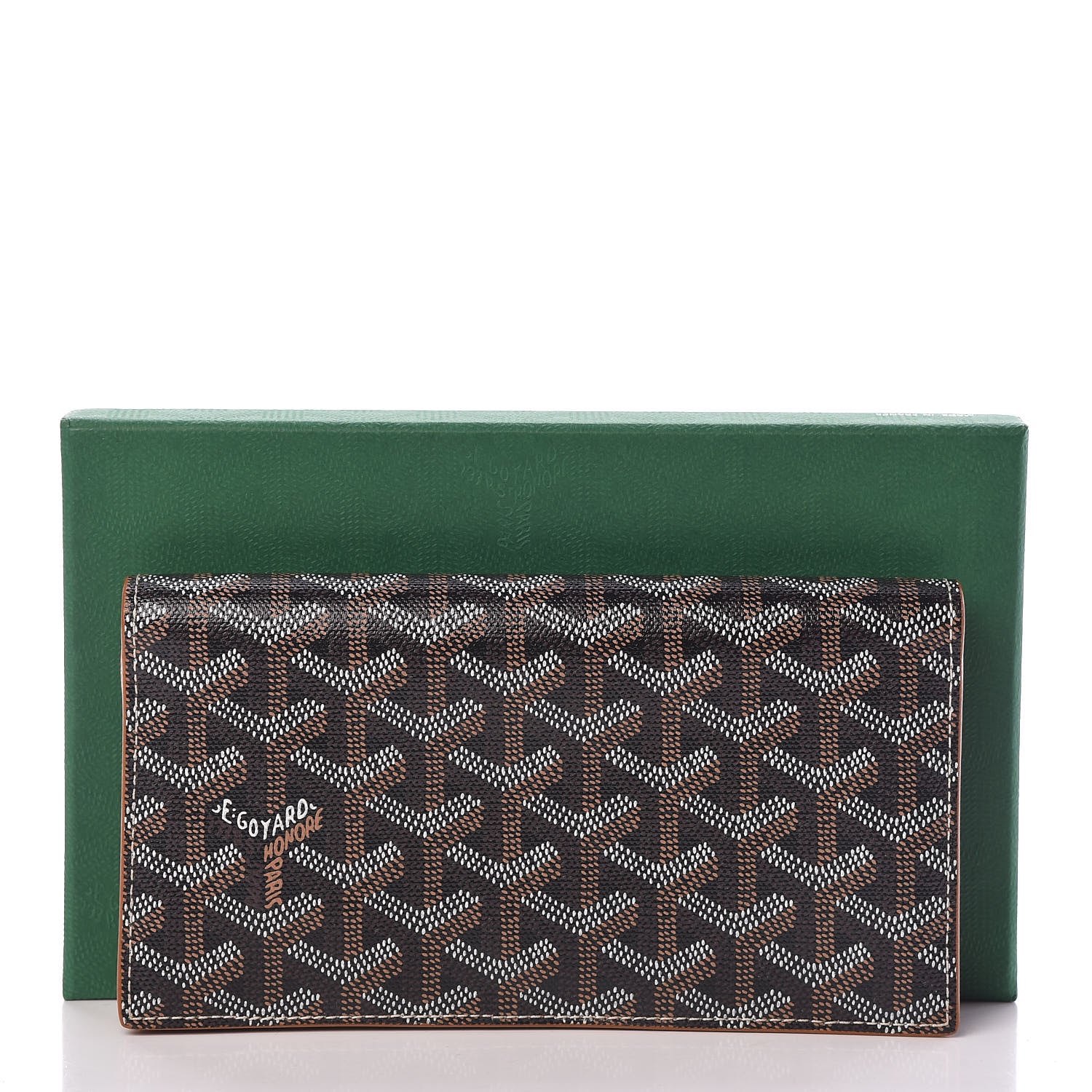 Goyard Goyardine Richelieu Wallet Black Gold 8 of 8