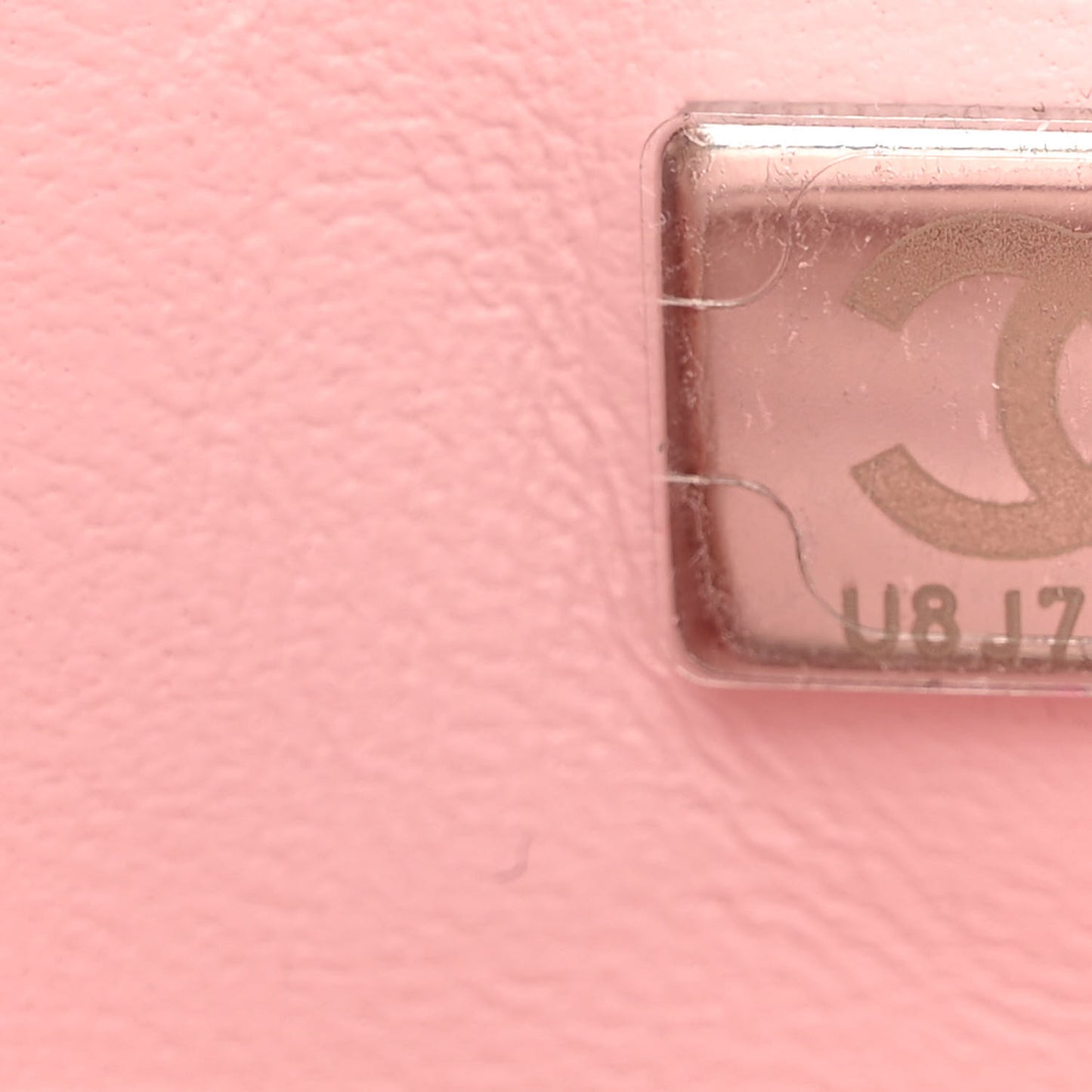 Sequin Mini Rectangular Flap Light Pink Silver