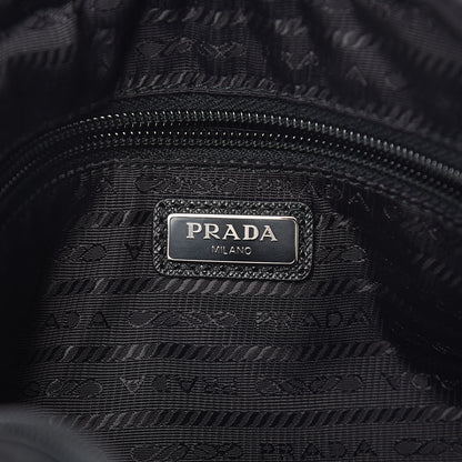 Prada Tessuto Nylon Saffiano Wristlet Black 6 of 10
