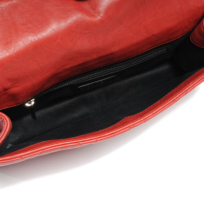 Chanel Lambskin Jumbo Take Away Flap Bag Red 5 of 8