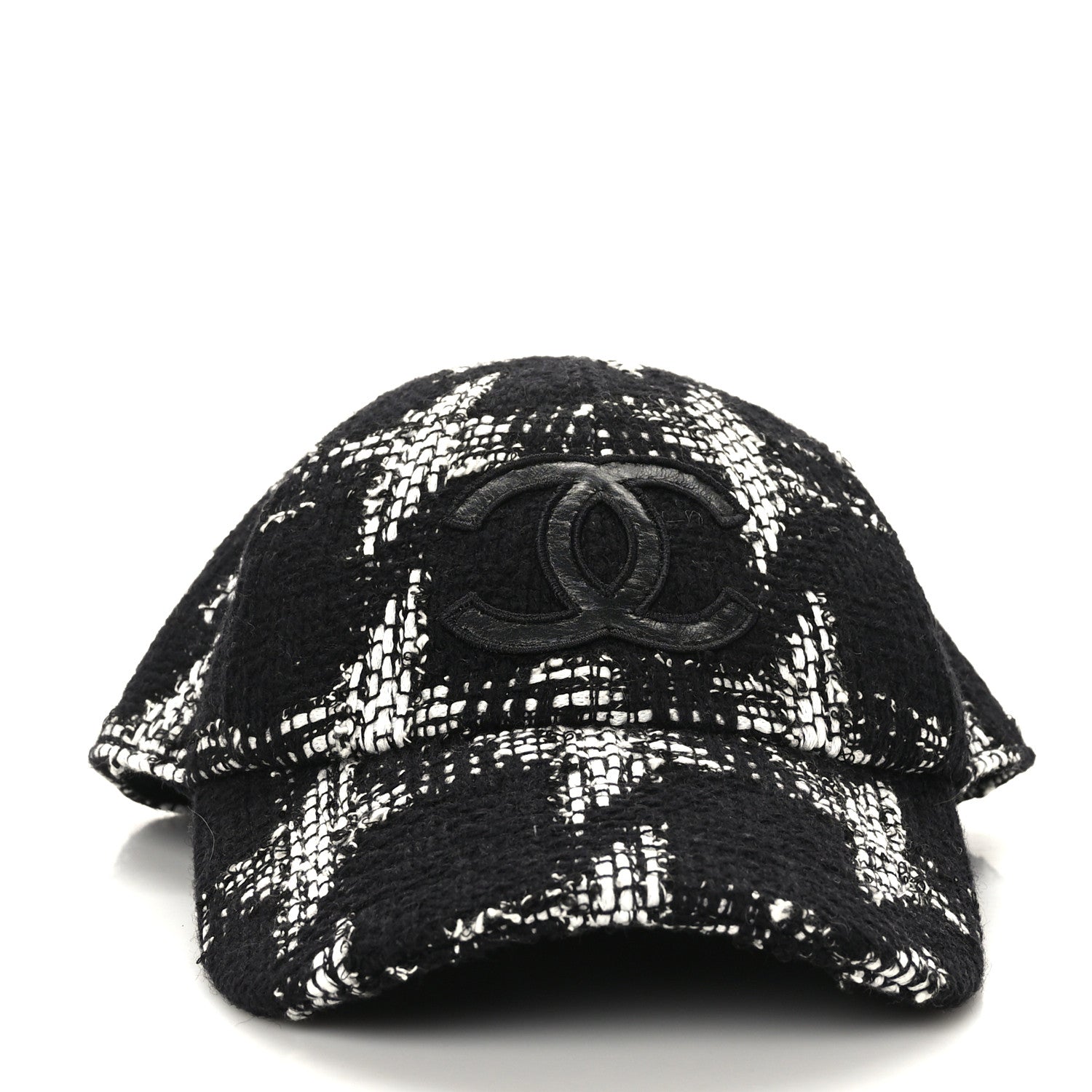 Chanel Tweed CC Cap Hat S Black White 2 of 8