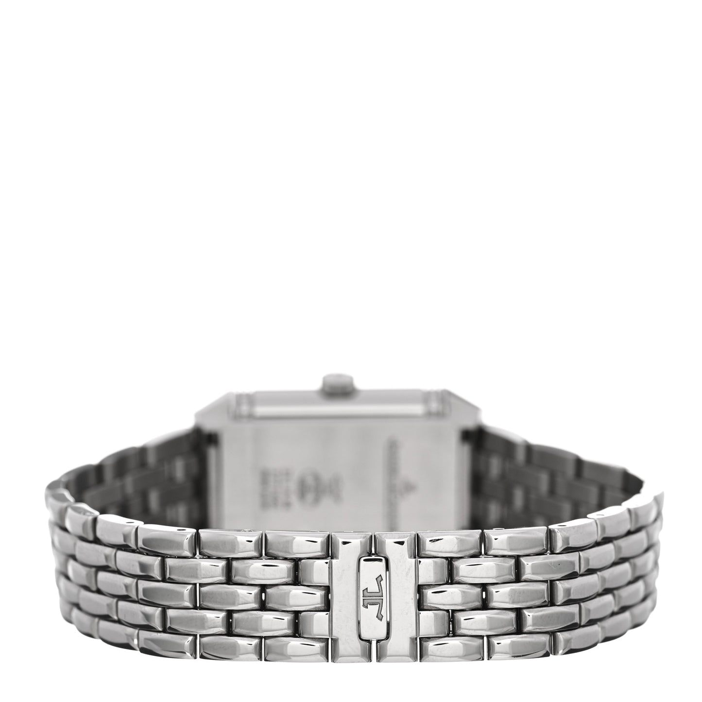 Stainless Steel Diamond 21mm Reverso Classic Duetto Automatic Watch Silver Q2668130