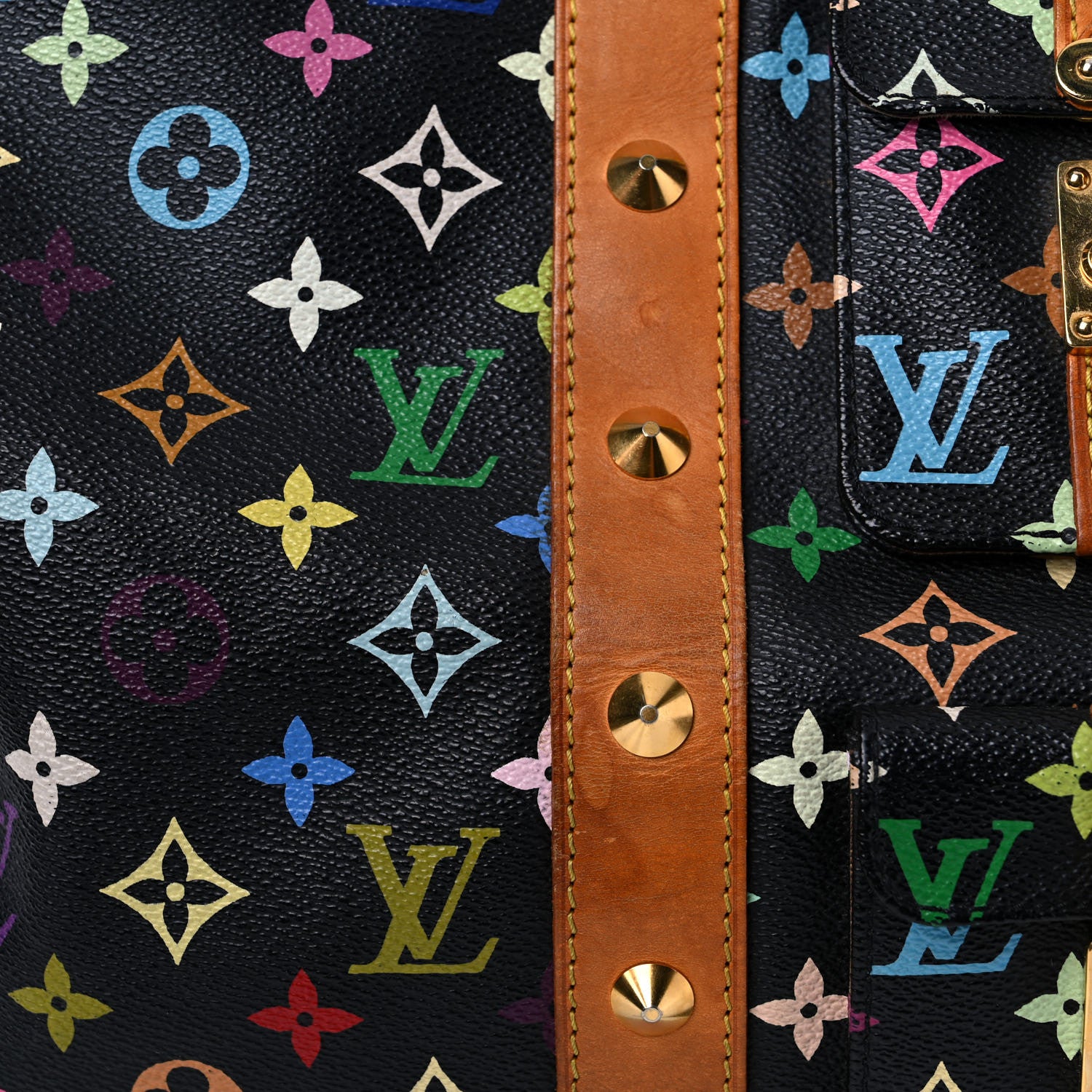 Louis Vuitton Monogram Multicolor Keepall 45 Black 24 of 44