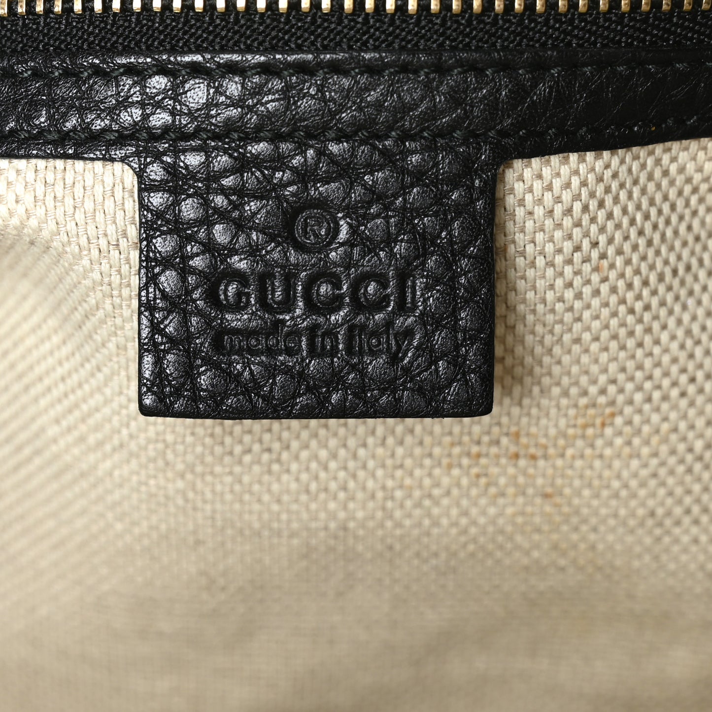 Pebbled Calfskin Medium Soho Bowler Black