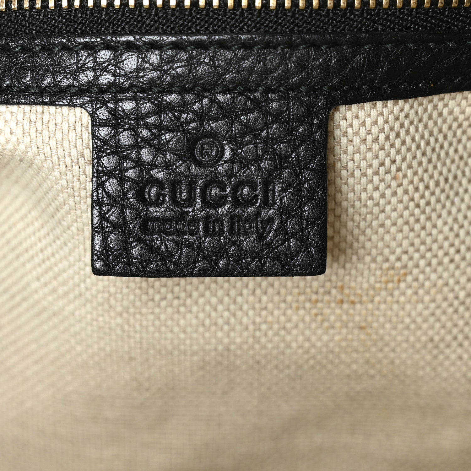 Gucci Pebbled Calfskin Medium Soho Bowler Black 6 of 10