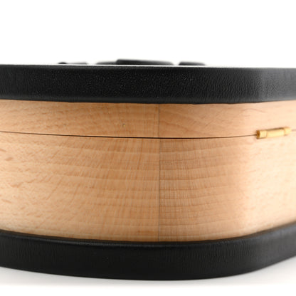Chanel Beech Wood Lambskin Round CC Vanity Case Black 10 of 12