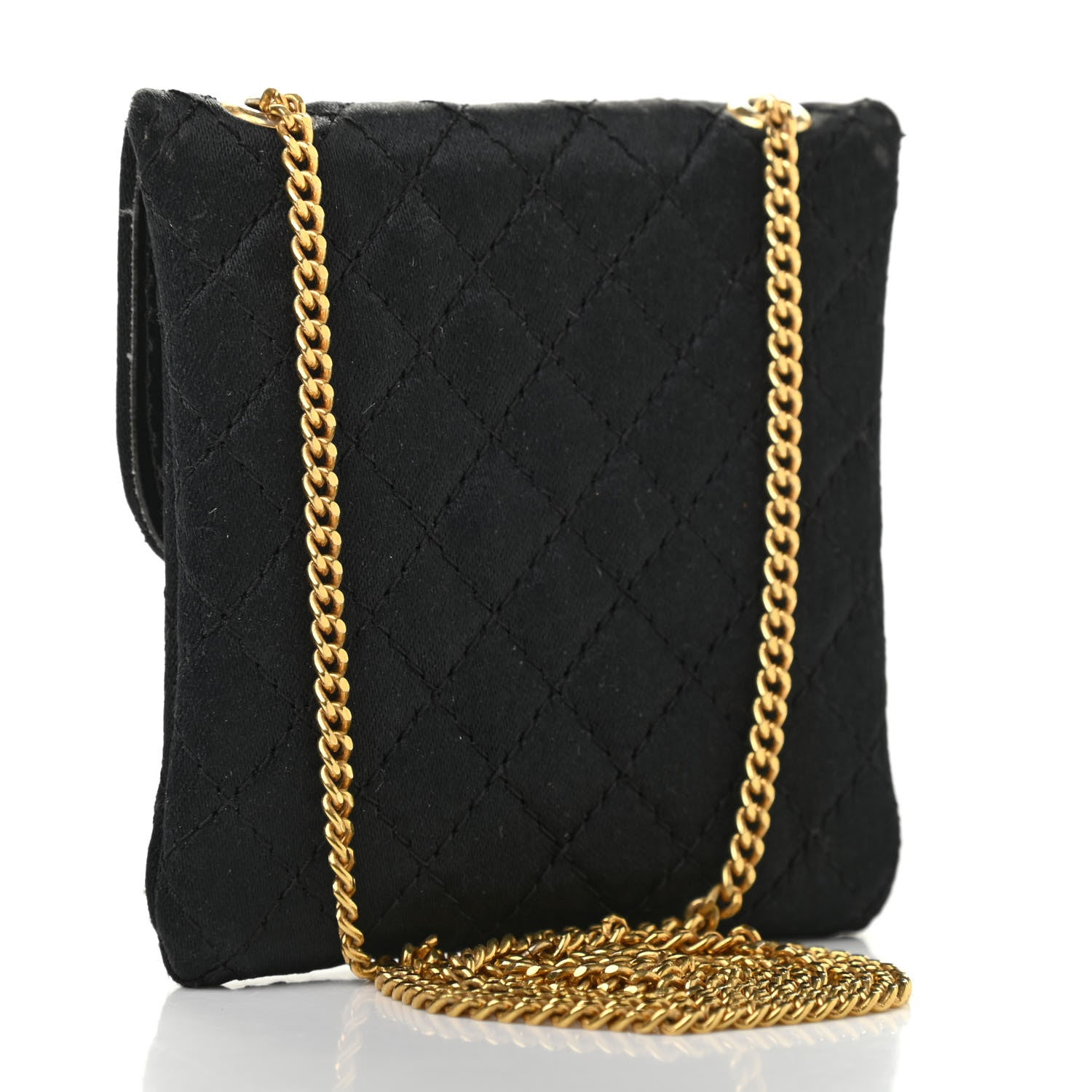 Chanel Grosgrain Quilted Micro Flap Bag Black 3 of 11