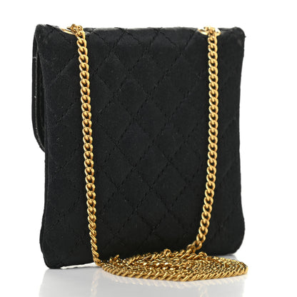 Chanel Grosgrain Quilted Micro Flap Bag Black 3 of 11