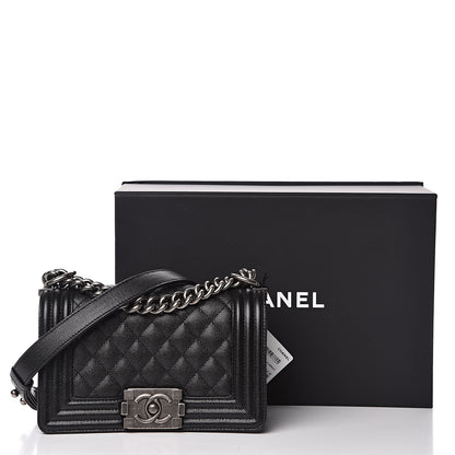 Chanel Caviar Quilted Small Boy Flap Black 12 of 12