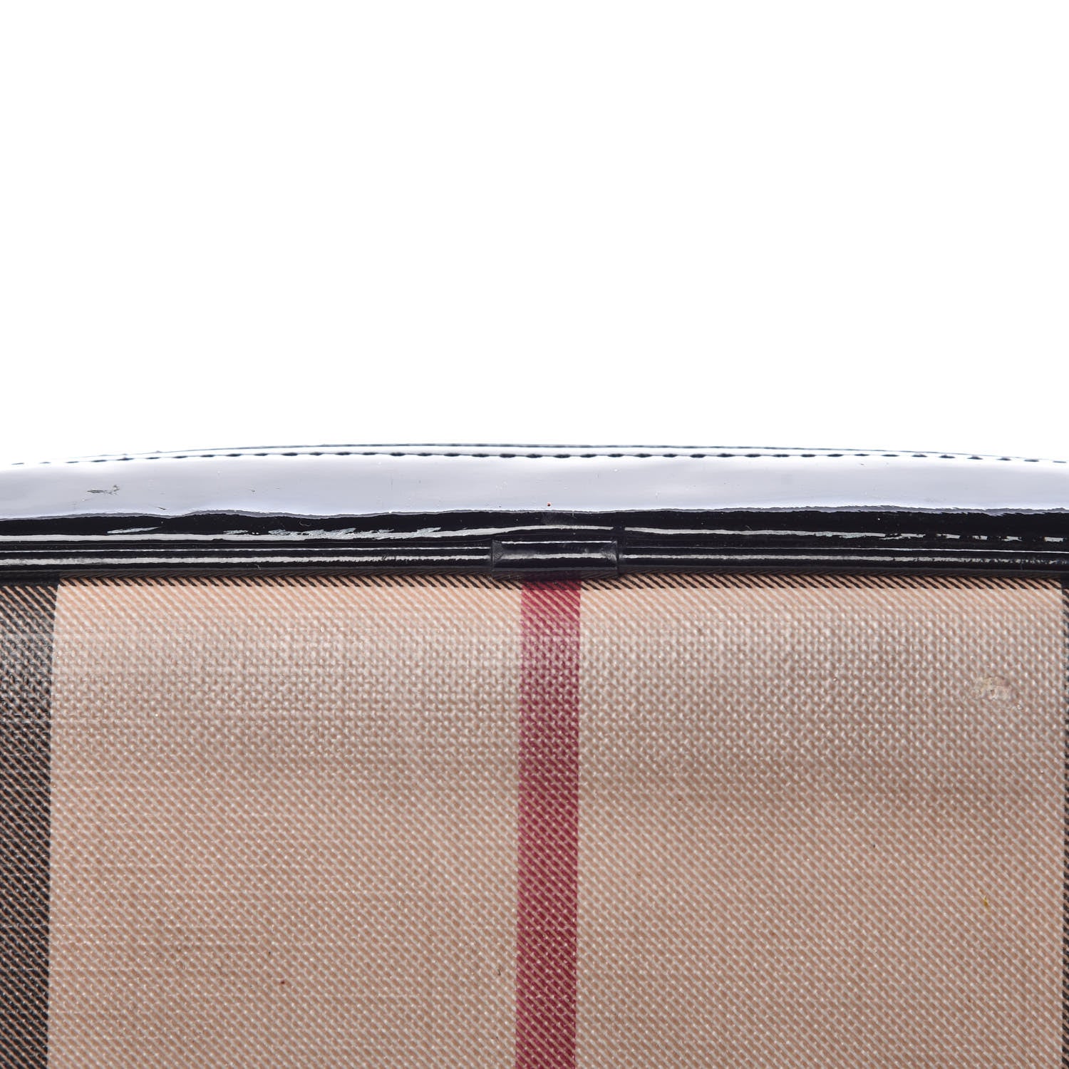 Burberry Patent Supernova Check Tote Black 15 of 30