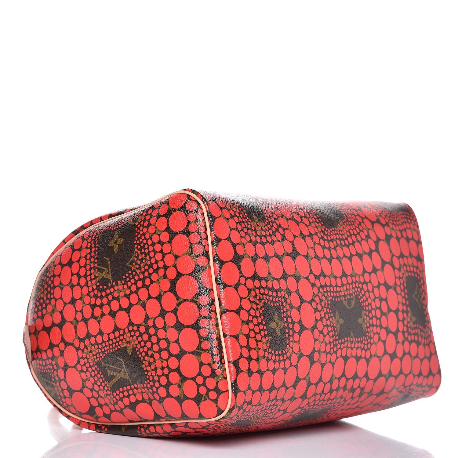 Louis Vuitton Monogram Kusama Town Speedy 30 Red 4 of 7