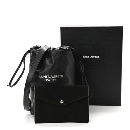 Saint Laurent Lambskin Small Teddy Bucket Bag Black 12 of 12