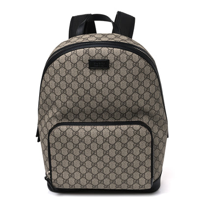 Gucci GG Supreme Monogram Medium Backpack Black 1 of 9