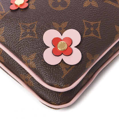 Louis Vuitton Monogram Blooming Flowers Double Zip Pochette 6 of 9