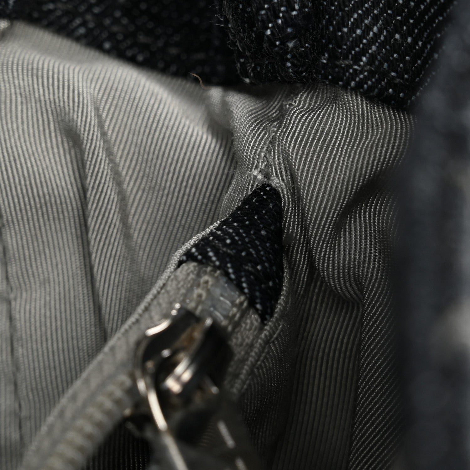 Chanel Denim Quilted Stretch Spirit Messenger Bag Dark Blue 12 of 12