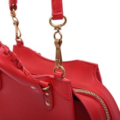 Balenciaga Smooth Calfskin Neo Classic Brass Hardware Mini City Red 12 of 17